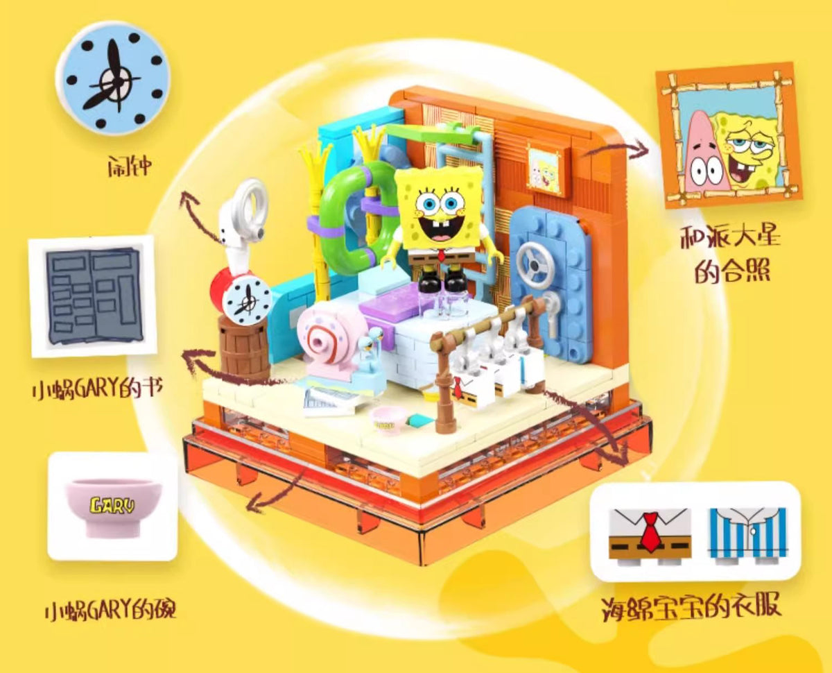 Spongebob Squarepant Building Block Diorama Sets