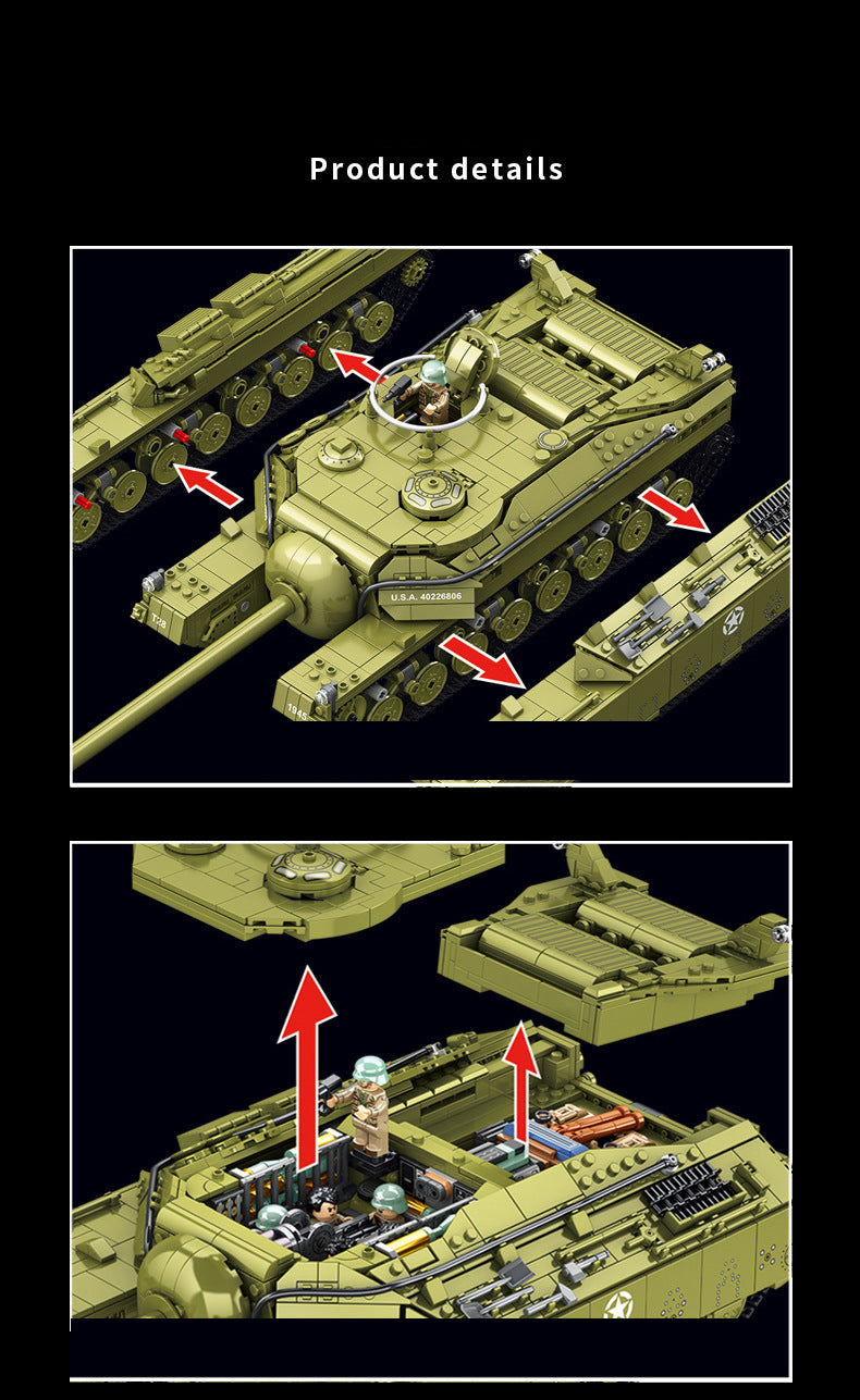 T28 Heavy Tank Military Army Building Block Set 2986pcs
