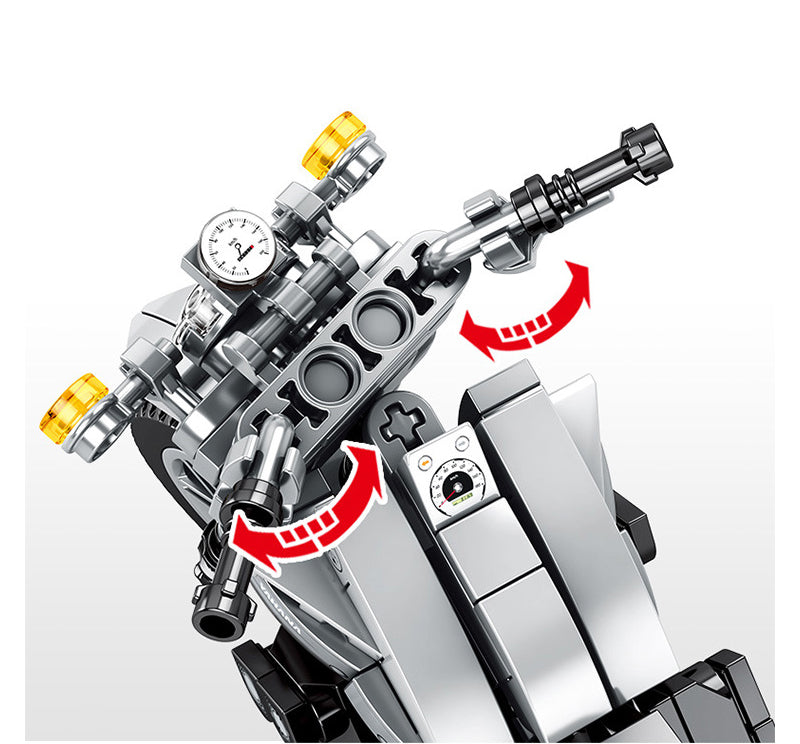 Motorcycle Custom Building Block Set Model 6