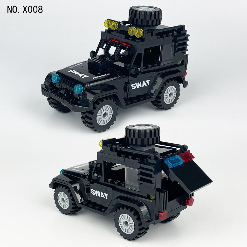 SWAT Team Special Forces 12 Custom Minifigures + Jeep - L42