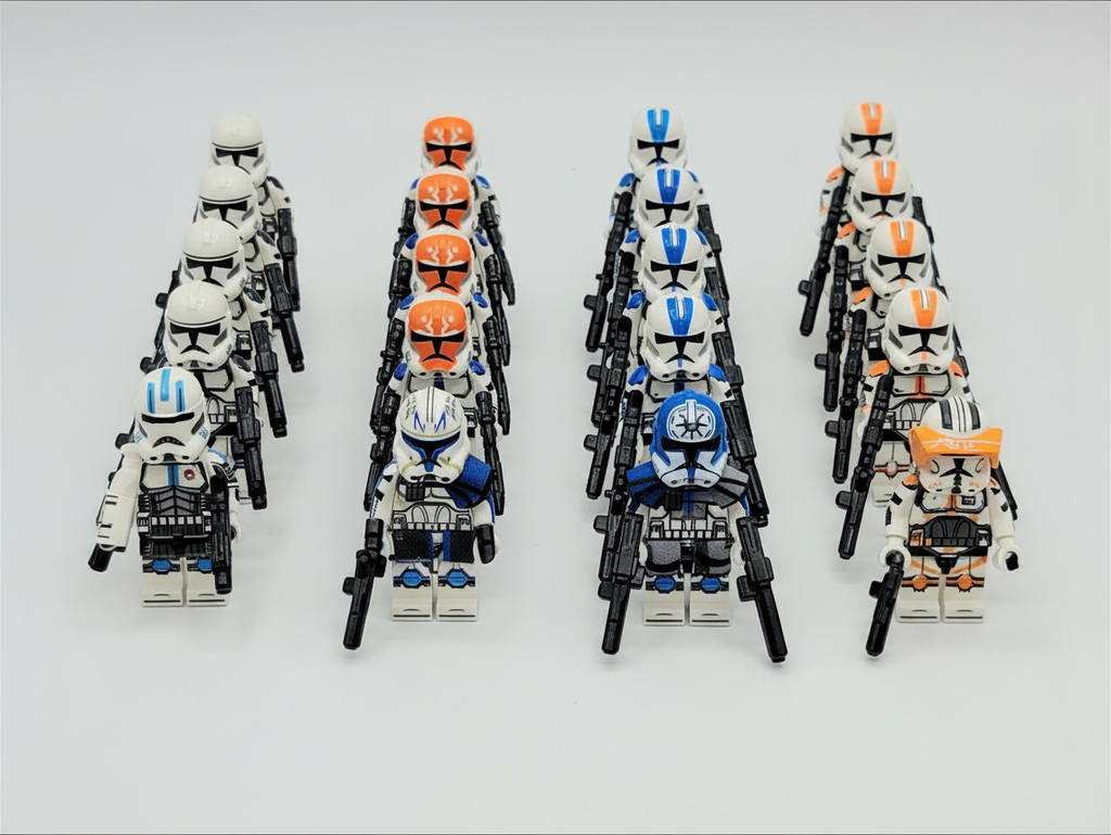 Star Wars Ahsoka Tano Captain Rex Republic Assortment Clone Troopers Army Set 25pcs