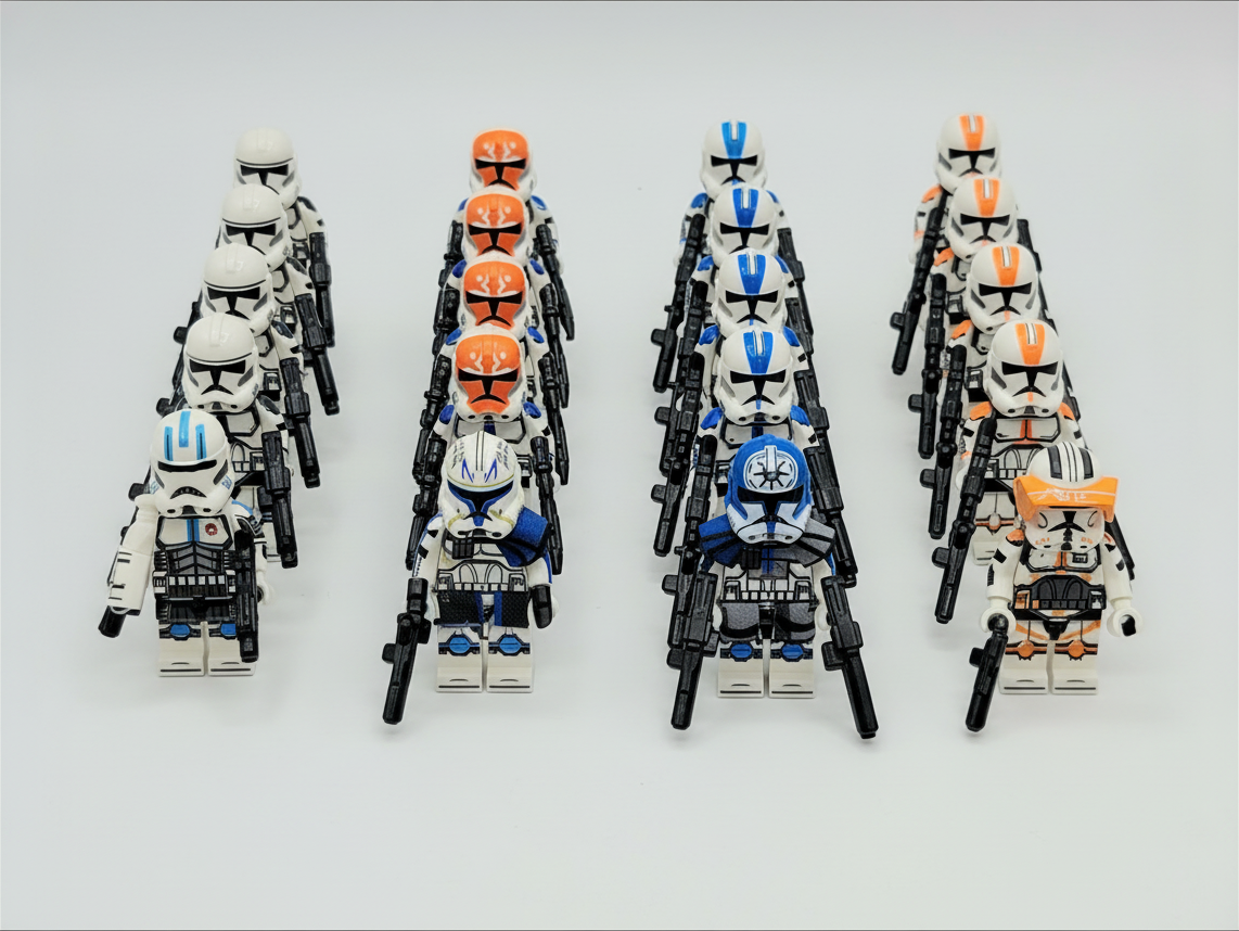 Star Wars Ahsoka Tano Captain Rex Republic Assortment Clone Troopers Army Set 25pcs