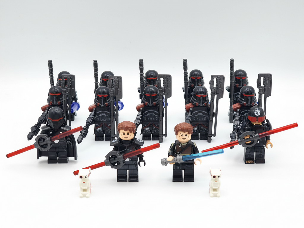 Star Wars  Fallen Order Kal Kestis, Sisters, Purge Troopers Custom 14 Minifigures Set