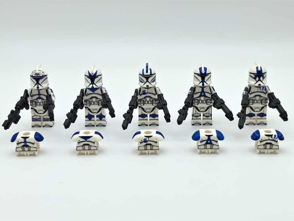 Star Wars Phase 1 Assortment 501st Clone Troopers Captain Rex and the Boys Minifigures Set