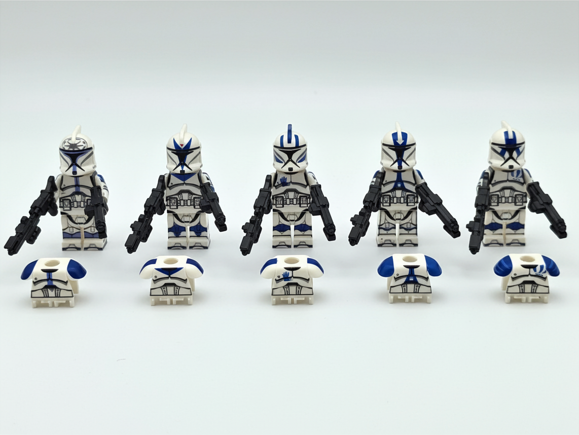 Star Wars Phase 1 Assortment 501st Clone Troopers Captain Rex and the Boys Minifigures Set