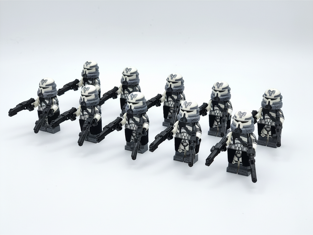 Star Wars Phase 2 Wolfpack Airborne Clone Troopers Paratroopers Custom Minifigures