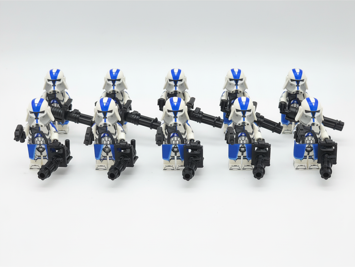 Star Wars 501st Heavy Clone Troopers Custom Minifigures Set