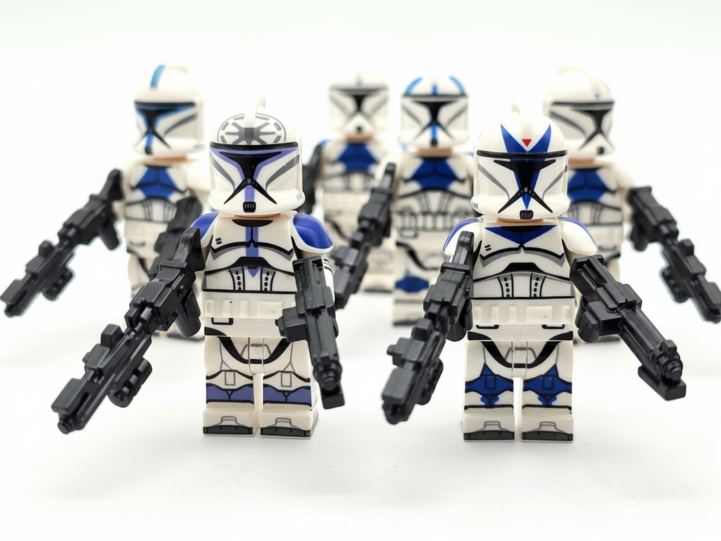 Star Wars Phase 1 Assortment 501st Clone Troopers Captain Rex and the Boys Minifigures Set