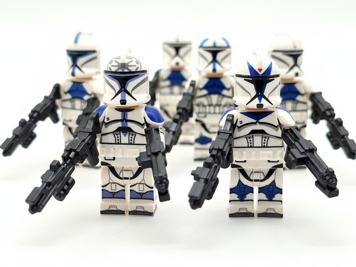 Star Wars Phase 1 Assortment 501st Clone Troopers Captain Rex and the Boys Minifigures Set