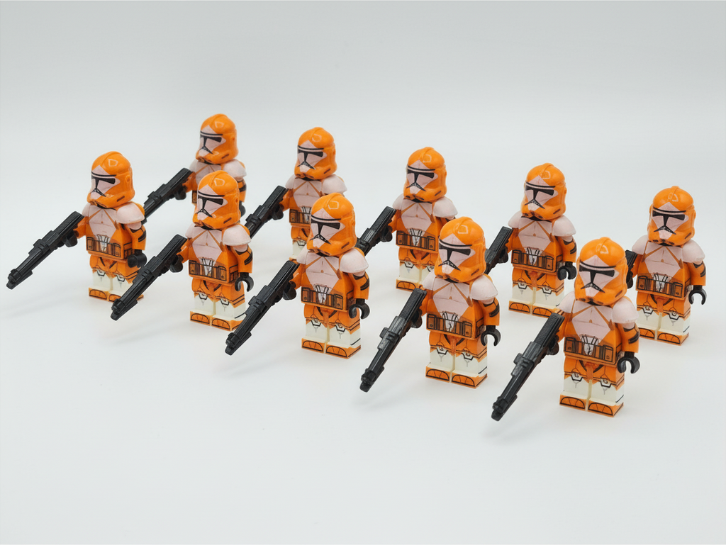 Star Wars Phase 2 Bomb Squad Clone Troopers Custom Minifigures Set