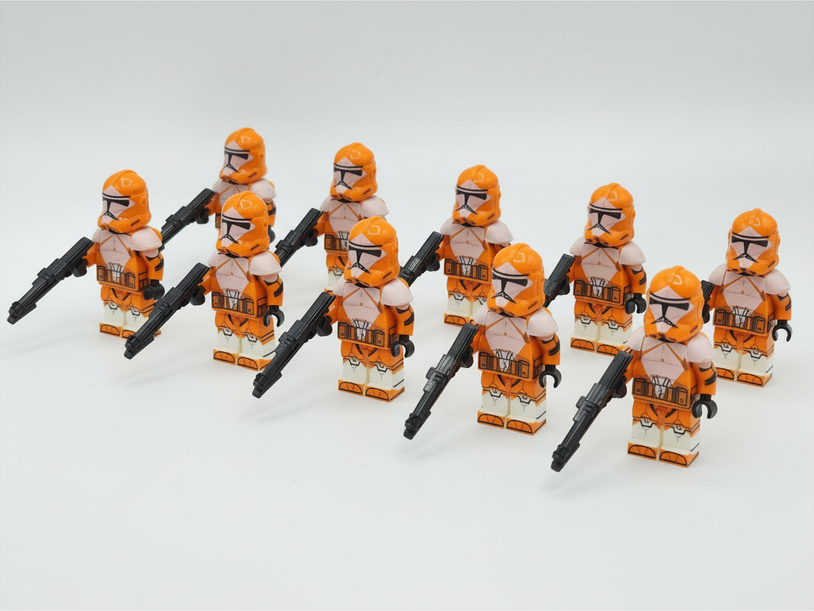 Star Wars Phase 2 Bomb Squad Clone Troopers Custom Minifigures Set