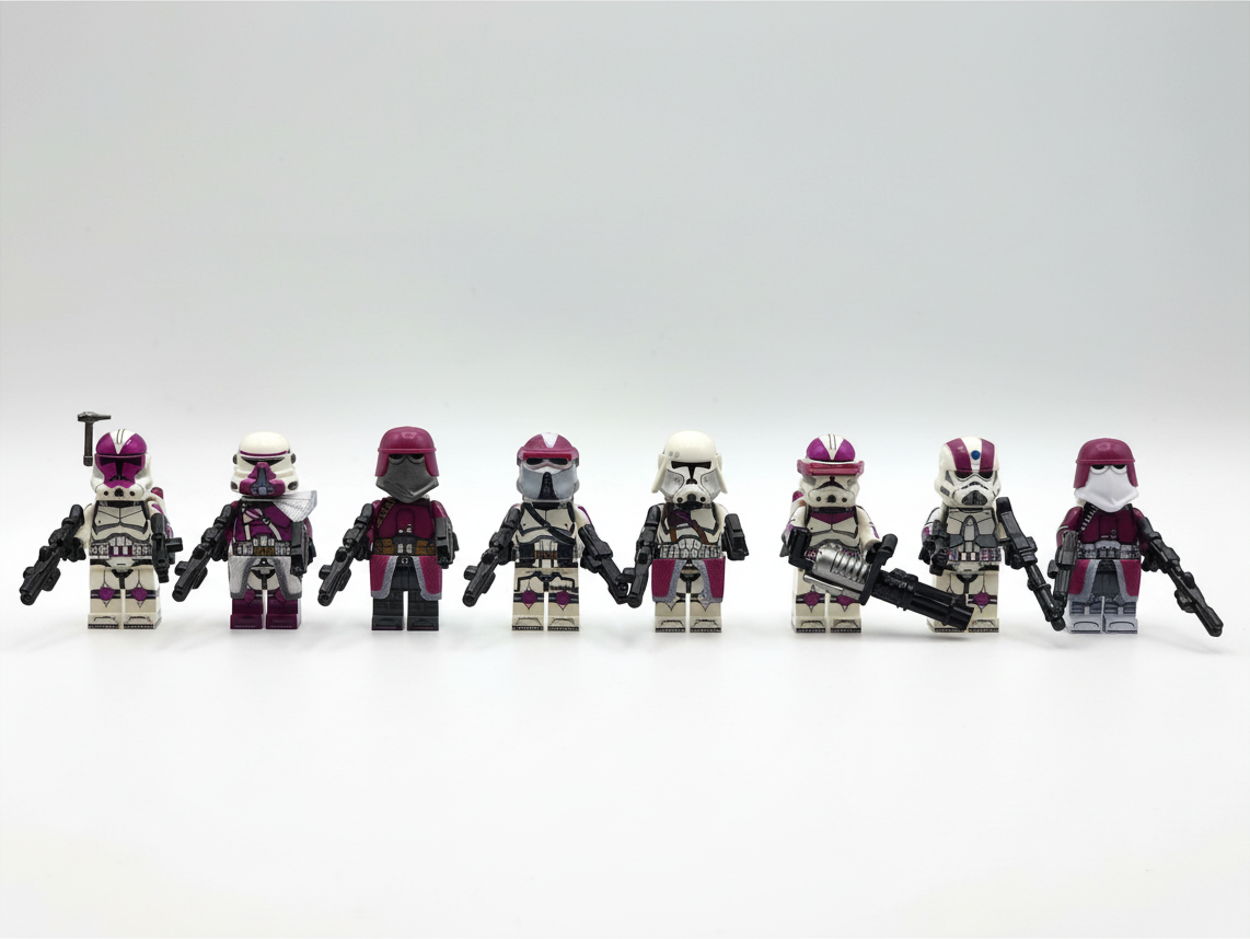 Star Wars 21sts Commander Bacara Nova Corps Custom Minifigures Assortment Set 8pcs