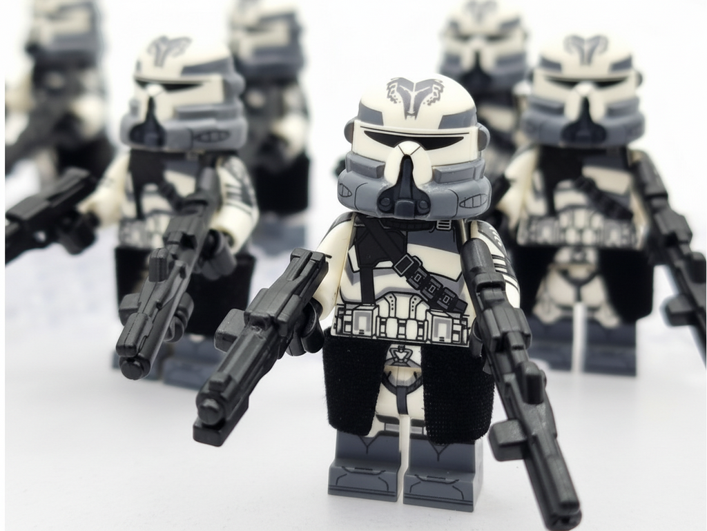 Star Wars 104th Phase 2 Wolfpack Commander Wolffe Clone Troopers 24pcs Minifigures Set
