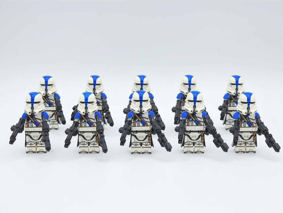Star Wars Phase 2 501st AIrborne Clone Troopers Paratroopers Custom Minifigures