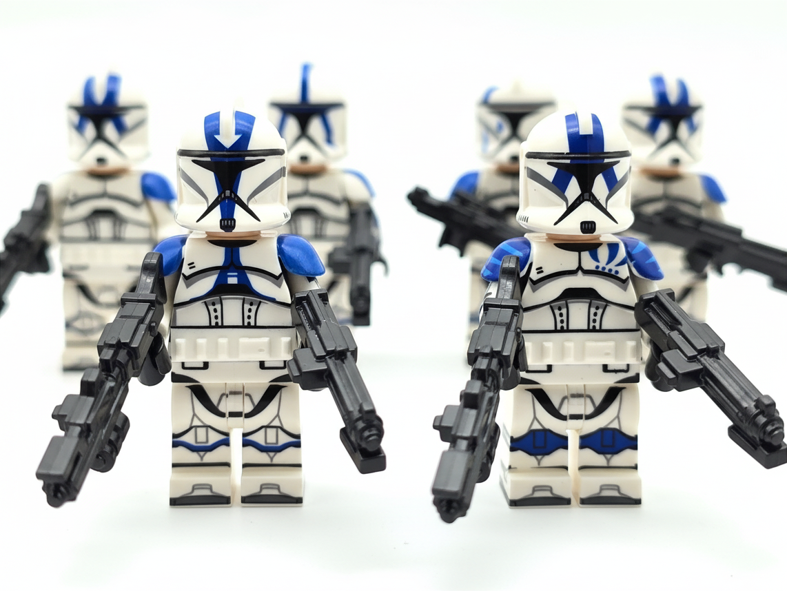 Star Wars Phase 1 Assortment 501st Clone Troopers Captain Rex and the Boys Minifigures Set