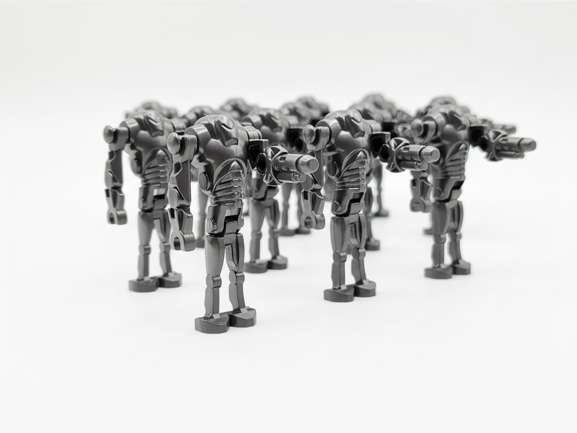 Star Wars B2 Super Battle Droids Custom Cannon Arm Set 20pcs Black and Gun Metal Gray