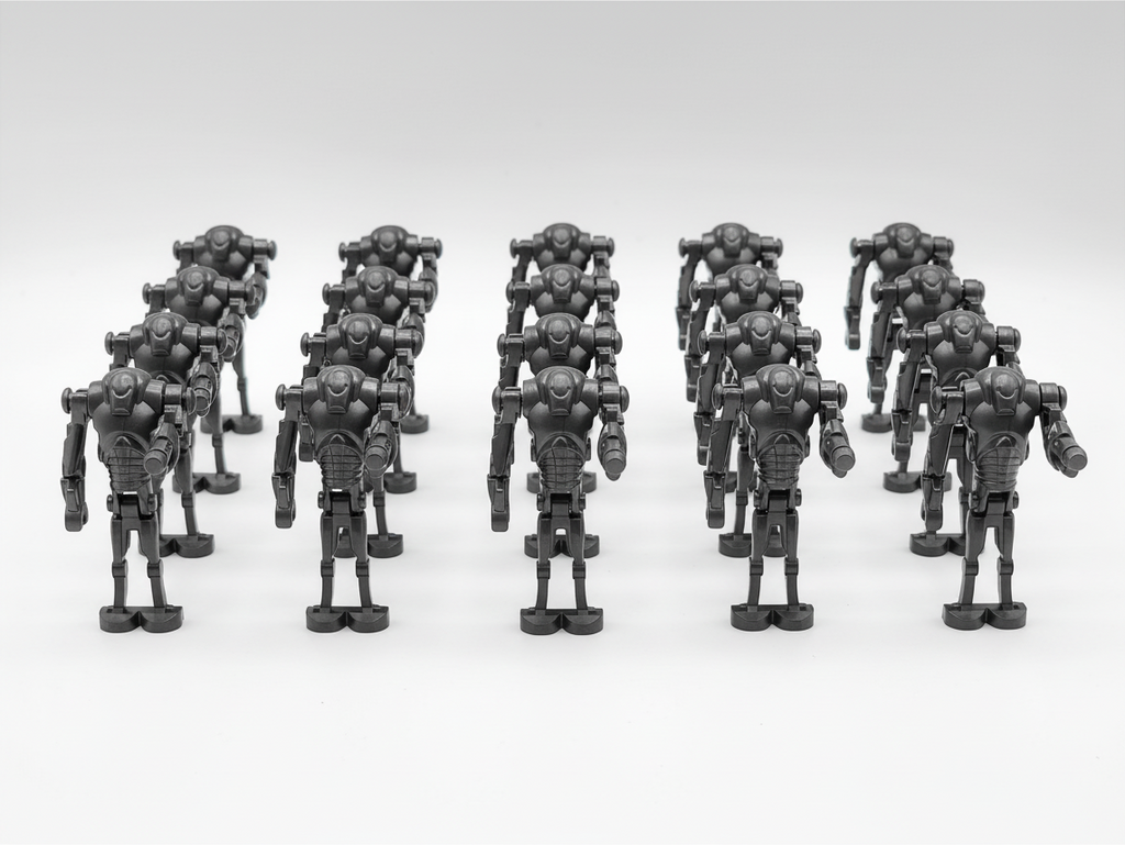 Star Wars B2 Super Battle Droids Custom Cannon Arm Set 20pcs Black and Gun Metal Gray