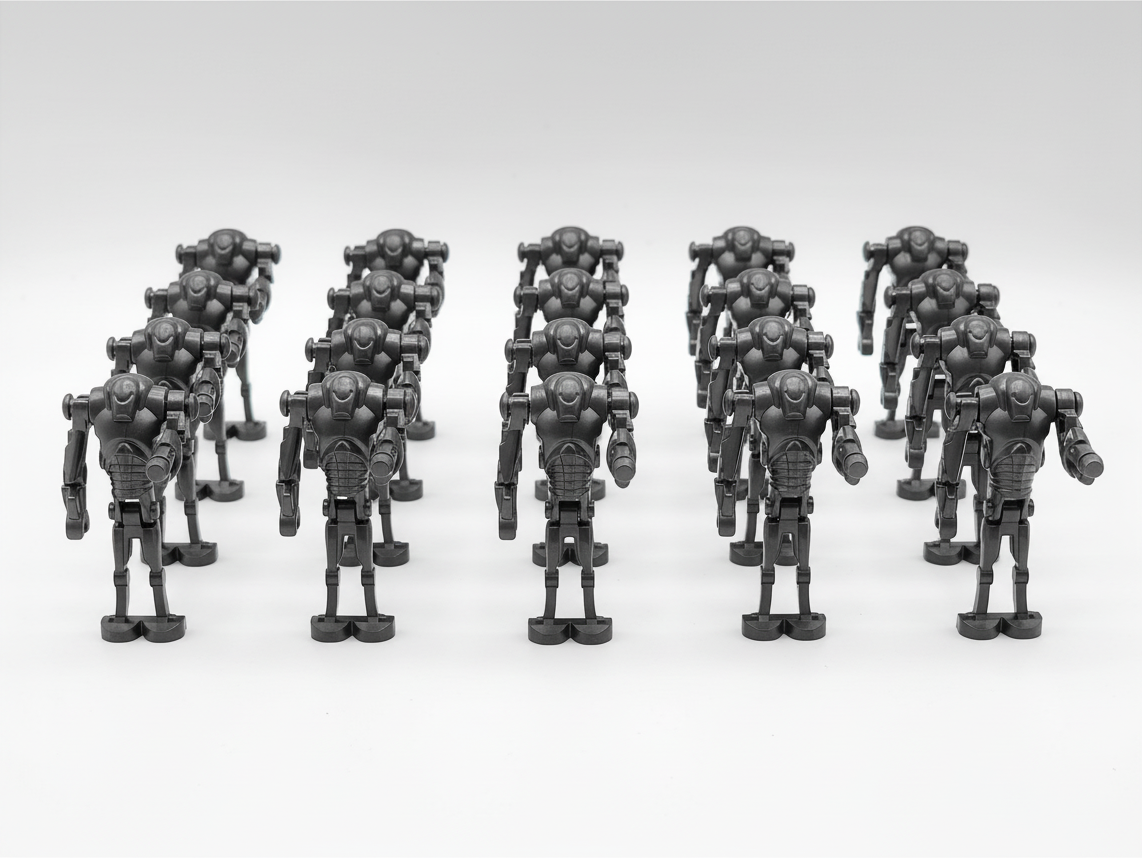 Star Wars B2 Super Battle Droids Custom Cannon Arm Set 20pcs Black and Gun Metal Gray