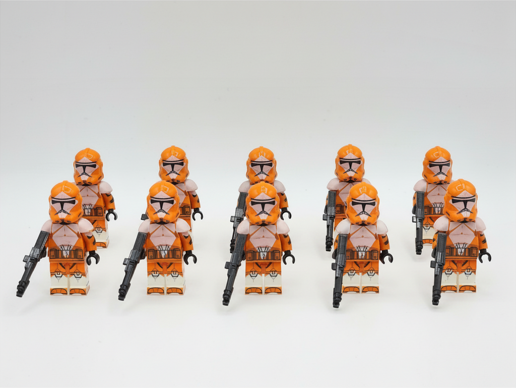Star Wars Phase 2 Bomb Squad Clone Troopers Custom Minifigures Set