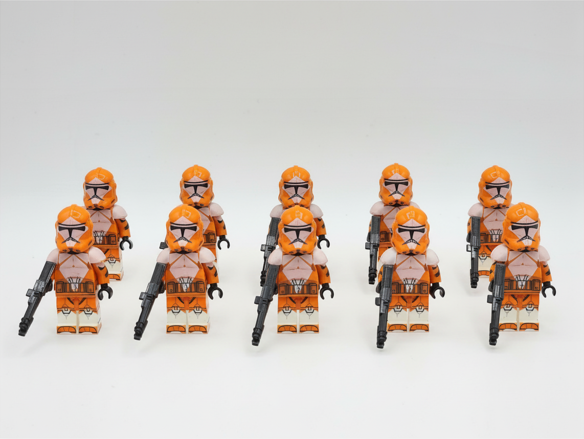 Star Wars Phase 2 Bomb Squad Clone Troopers Custom Minifigures Set