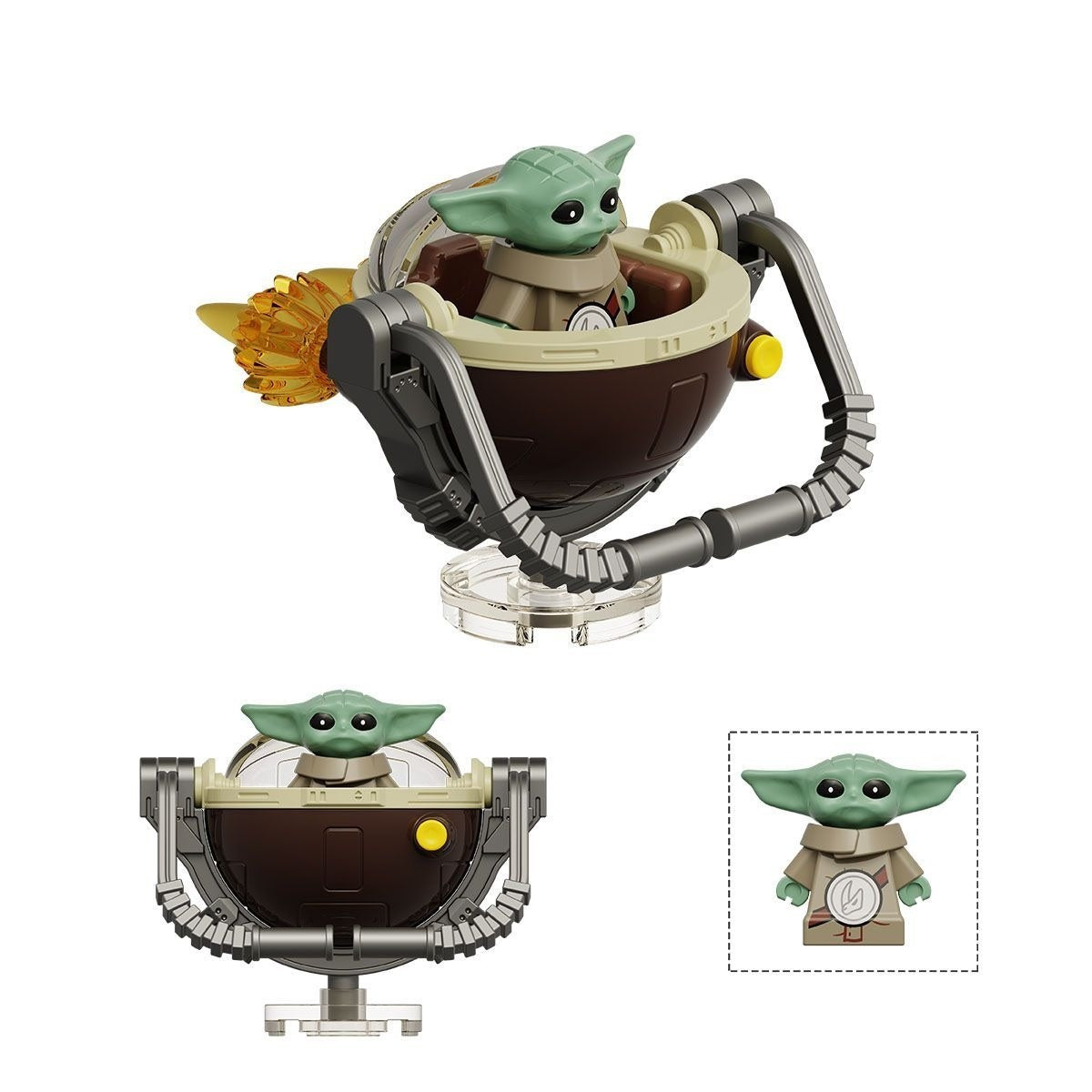 Star Wars Star Wars Din Grogu (Mandalorian Armor) Custom Minifigures