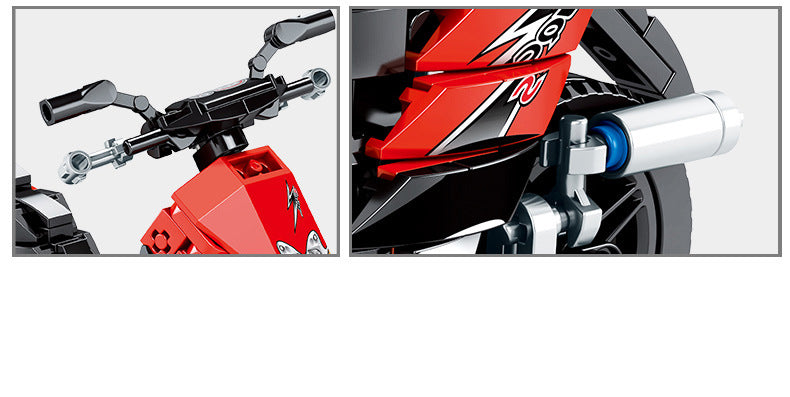 Motorcycle Custom Building Block Set Model 5