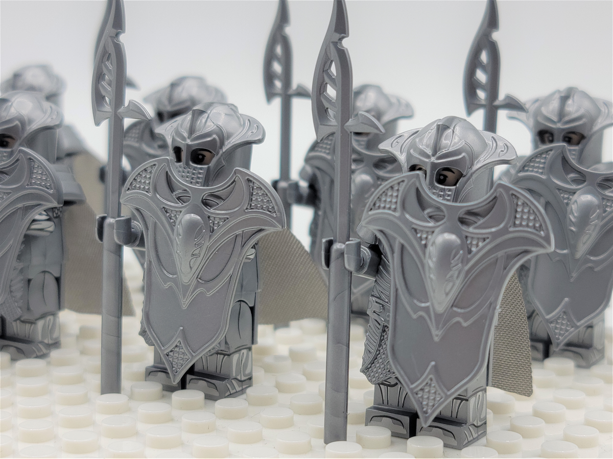 LOTR Mirkwood Elven Guards Spears Infantry Army 10 Minifigures Set