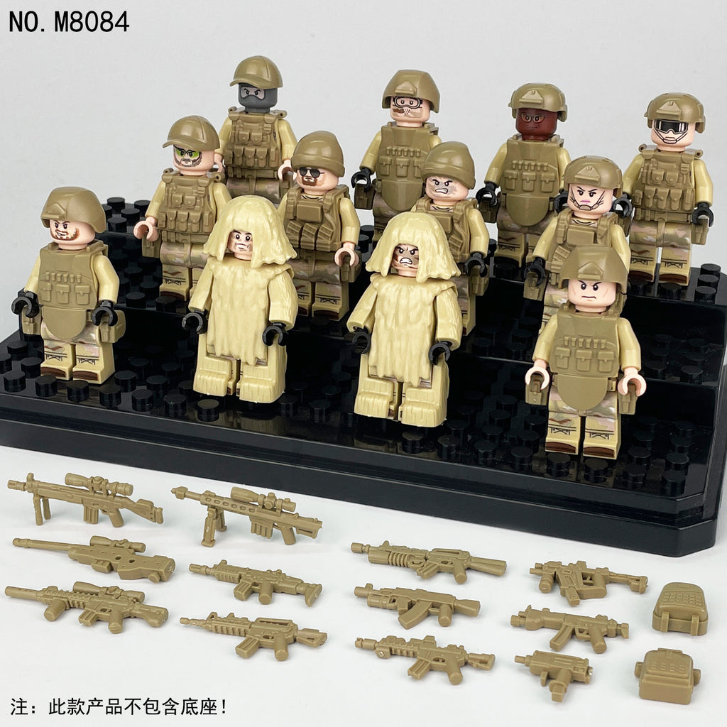 Army Special Forces 12 Custom Minifiguress - M8084