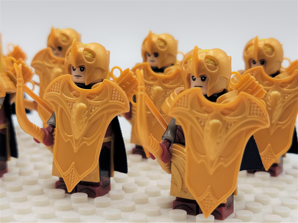 LOTR Mirkwood Elves Light Bow Infantry Army 10 Minifigures Set