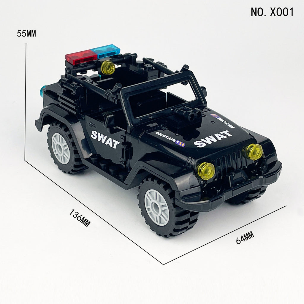 SWAT Team Special Forces 12 Custom Minifigures + Jeep - E3