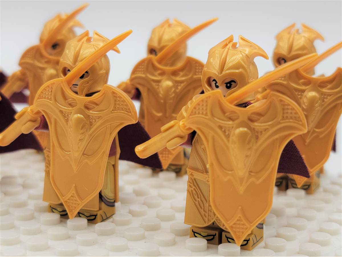 LOTR Mirkwood Elves Heavy Sword Infantry Army 10 Minifigures Set