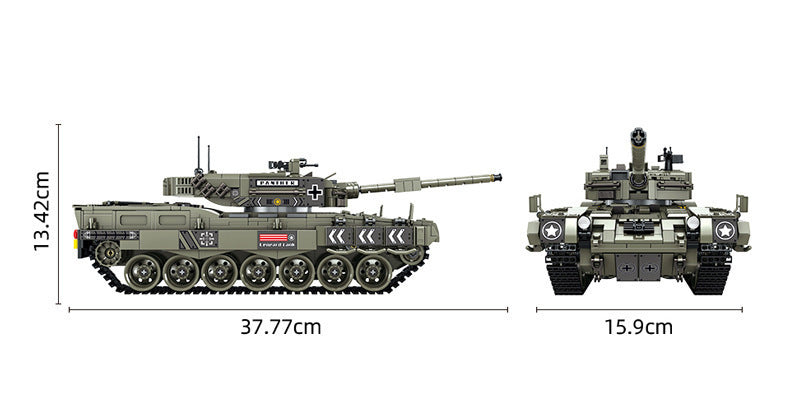 Leoard 2 Main Battle Tank Military Army Building Block Set 1747pcs