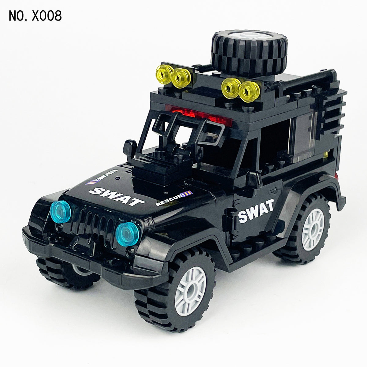 SWAT Team Special Forces 12 Custom Minifigures + Jeep - L42