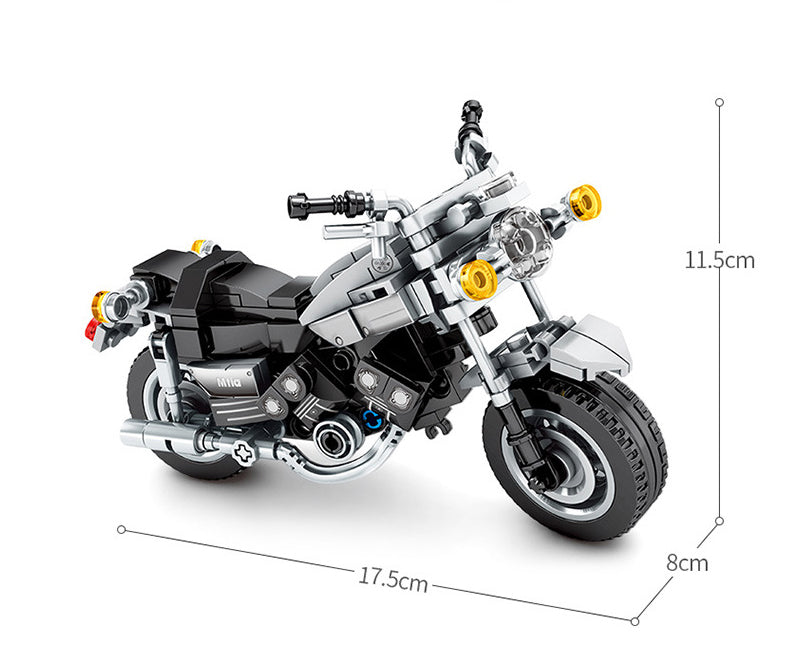 Motorcycle Custom Building Block Set Model 6