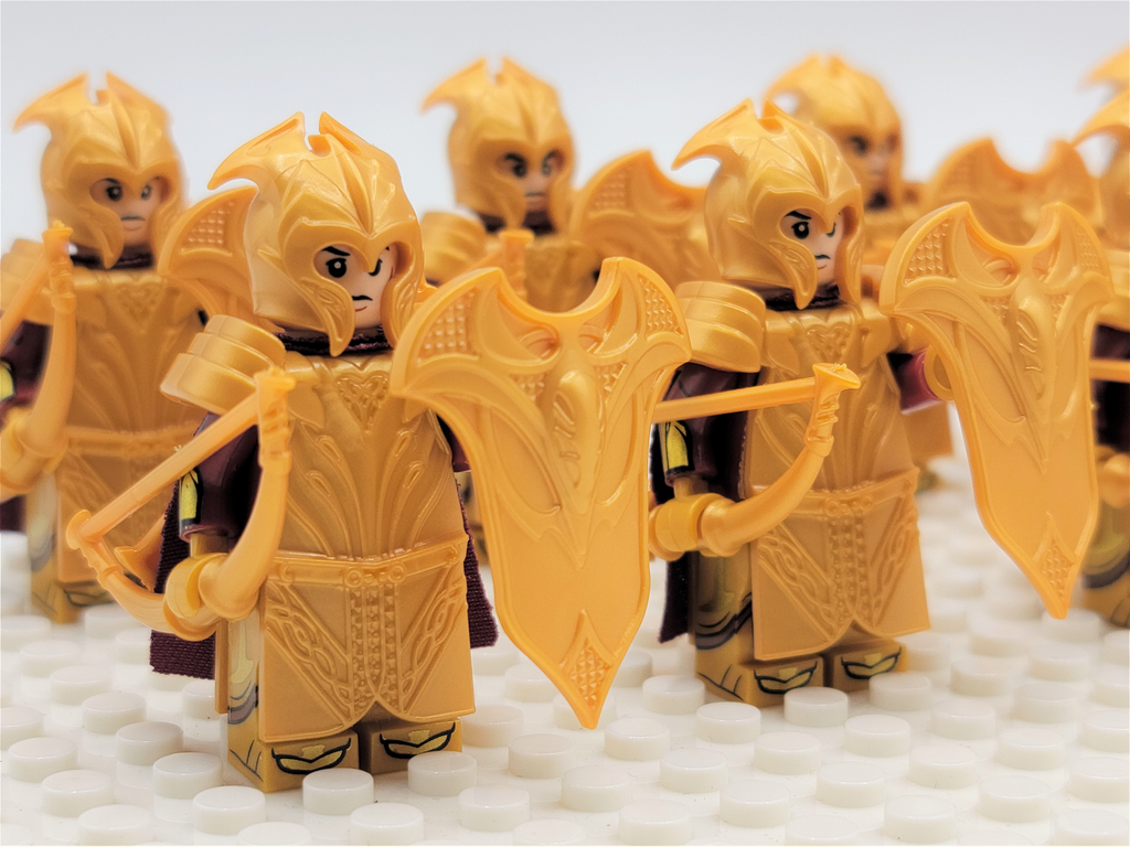 LOTR Mirkwood Elves Heavy Bow Infantry Army 10 Minifigures Set