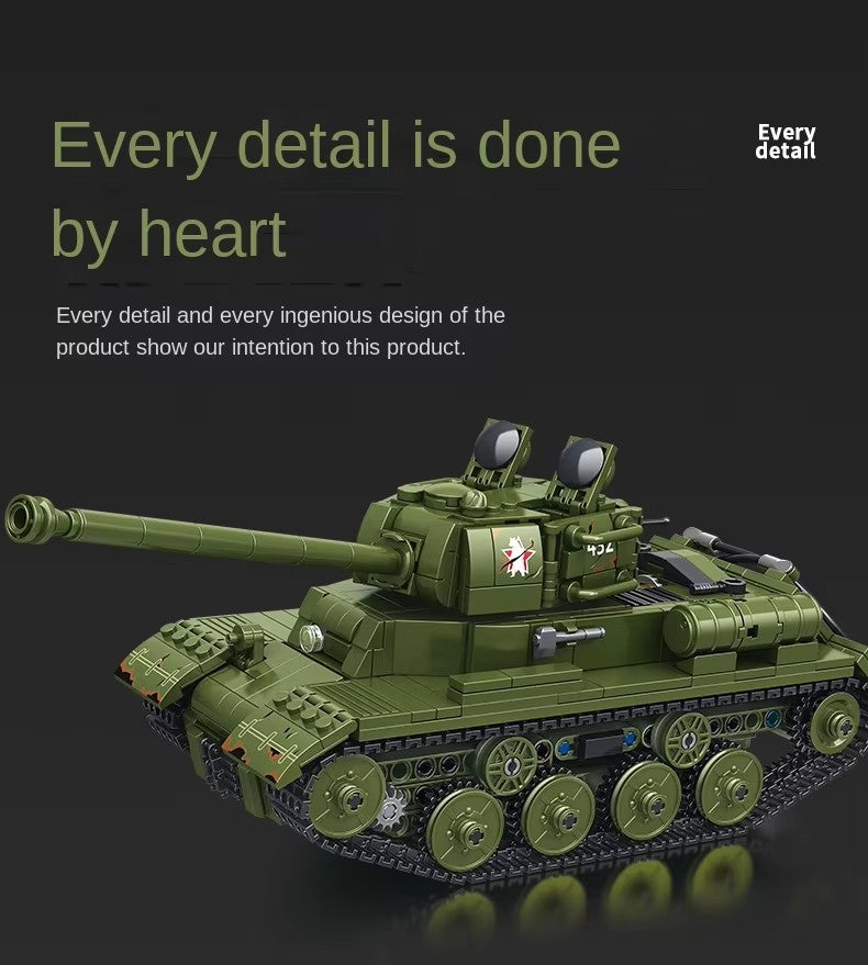 STALIN II JS-2 Heavy Tank Military Army Building Block Set RC 928pcs