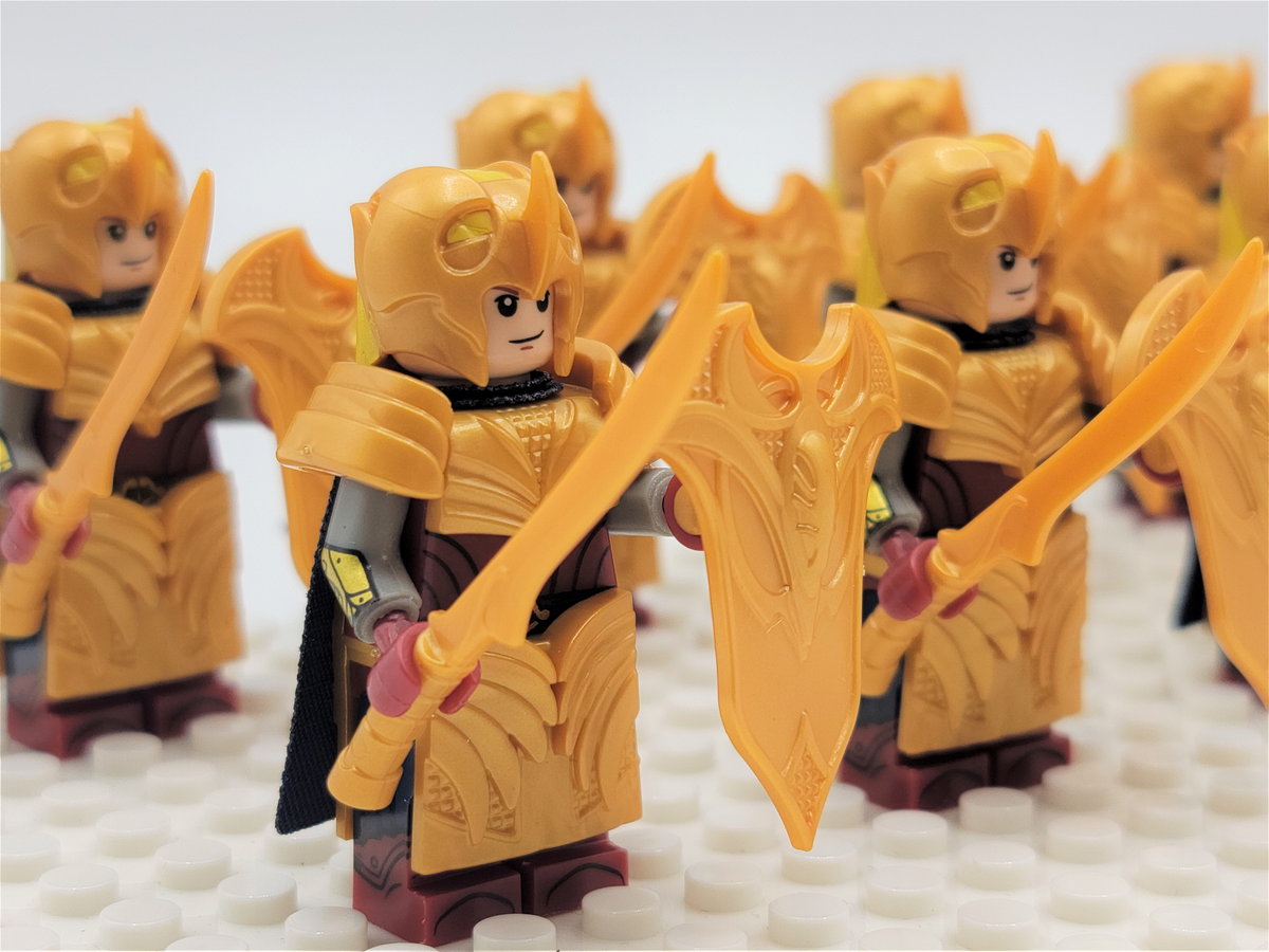 LOTR Mirkwood Elves Light Sword Infantry Army 10 Minifigures Set