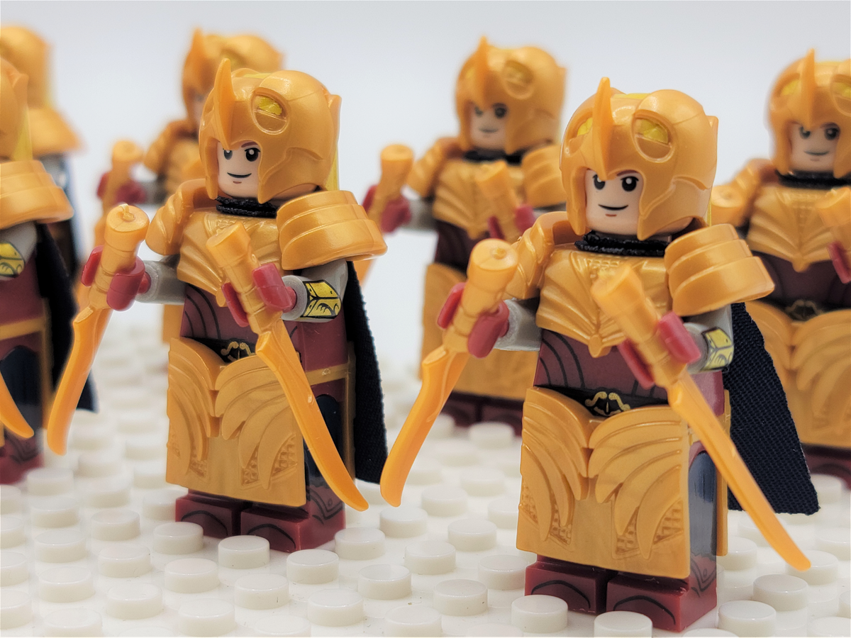 LOTR Mirkwood Elves Daggers Infantry Army 10 Minifigures Set