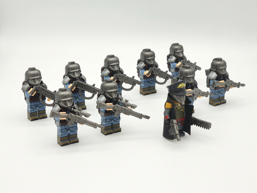 Warhammer 40K Death Korps of Krieg Instructor, Sniper, Signal Corps and Weapon Specialists 10 Minifigures Set