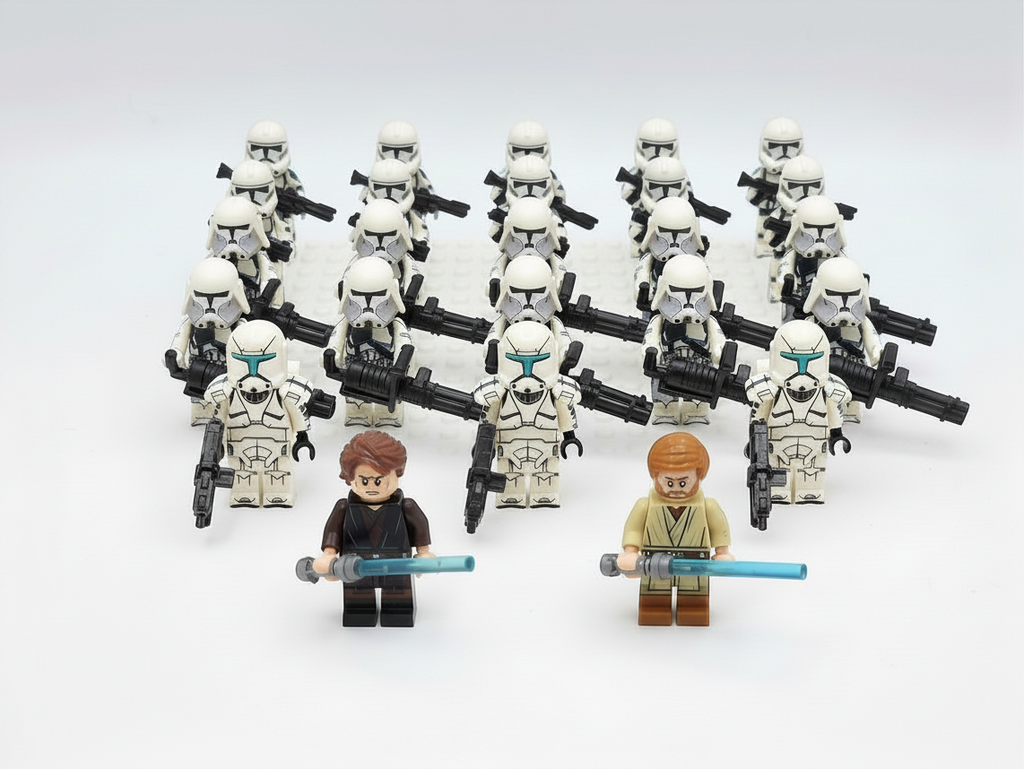 Star Wars Obi Wan Anakin Phase 2 Army Custom Minifigures Set 25pcs