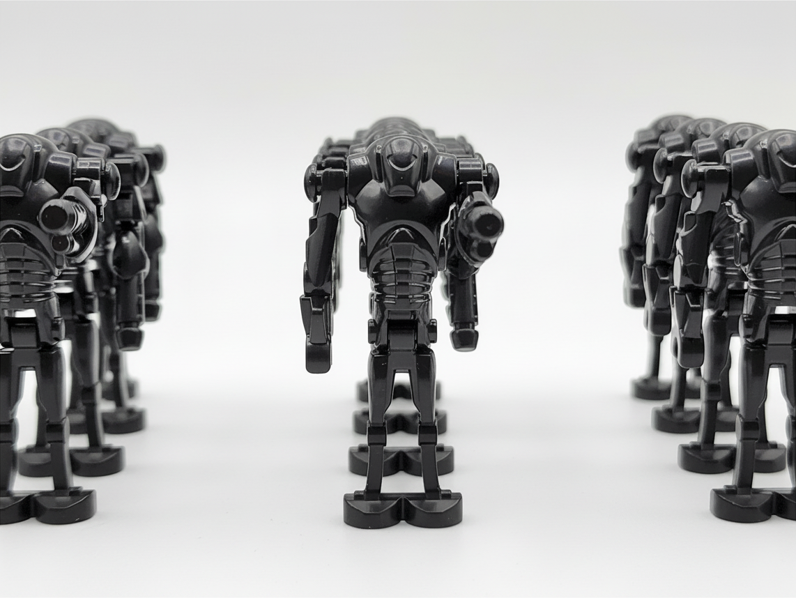 Star Wars B2 Super Battle Droids Custom Cannon Arm Set 20pcs Black and Gun Metal Gray