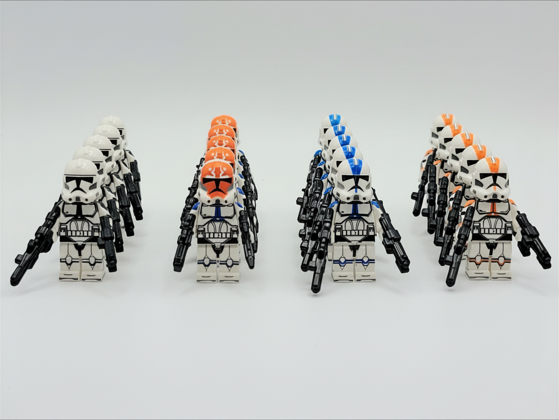 Star Wars Ahsoka Tano Captain Rex Republic Assortment Clone Troopers Army Set 25pcs
