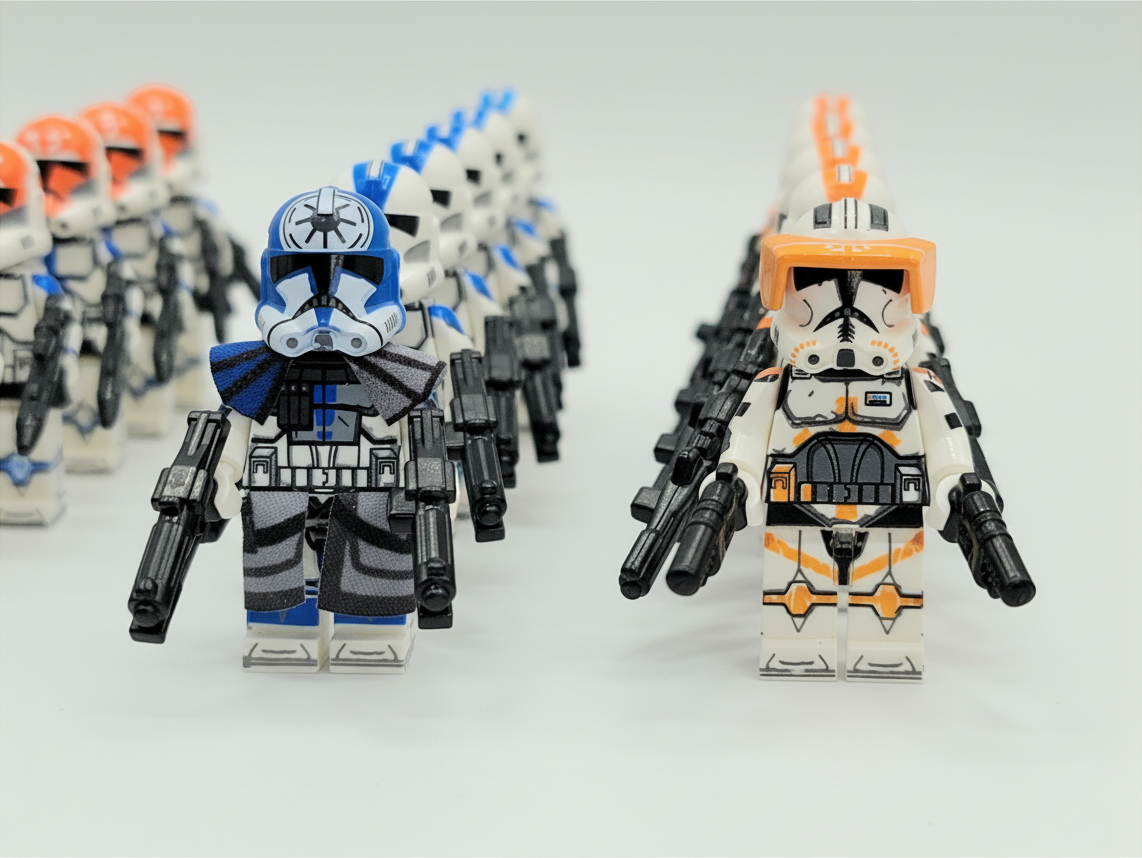 Star Wars Ahsoka Tano Captain Rex Republic Assortment Clone Troopers Army Set 25pcs