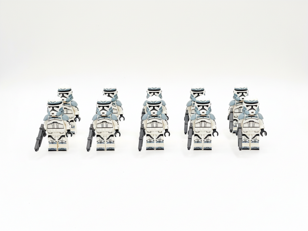 Star Wars Wolfpack Clones Armored Custom Minifigures Set