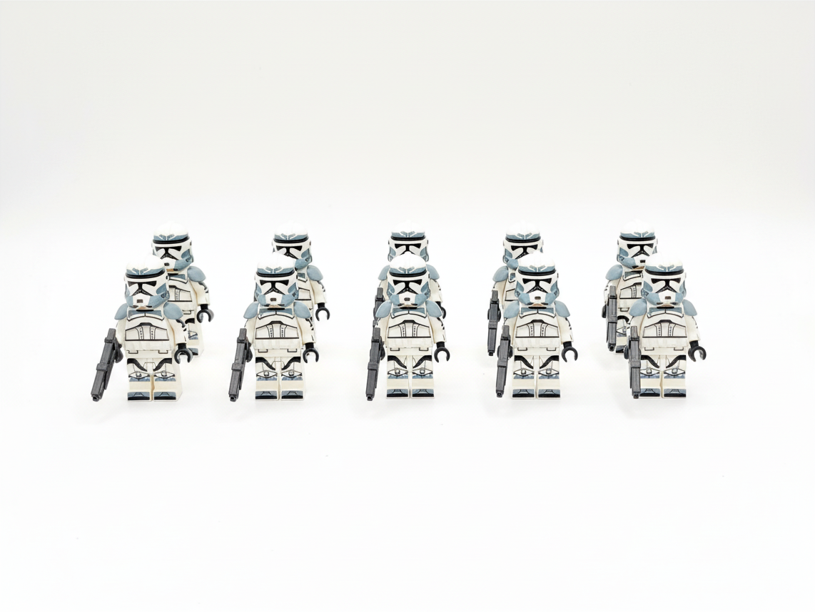 Star Wars Wolfpack Clones Armored Custom Minifigures Set