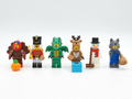 Custom Seasonal Characters Turkey Dragon Snowman Assortment Minifigures 6pcs