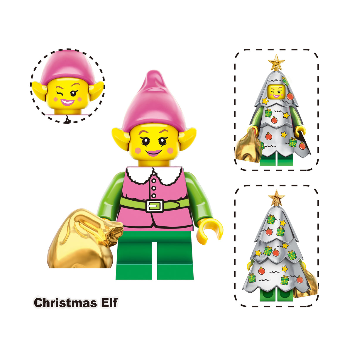 Christmas Theme Holiday Custom Minifigures
