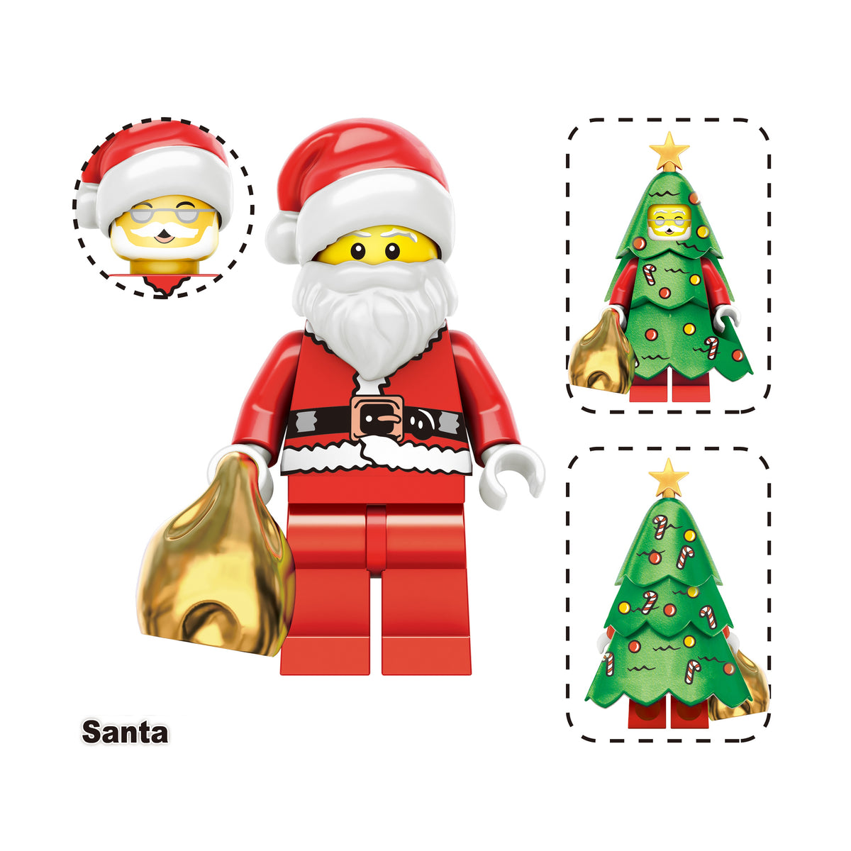 Christmas Theme Holiday Custom Minifigures