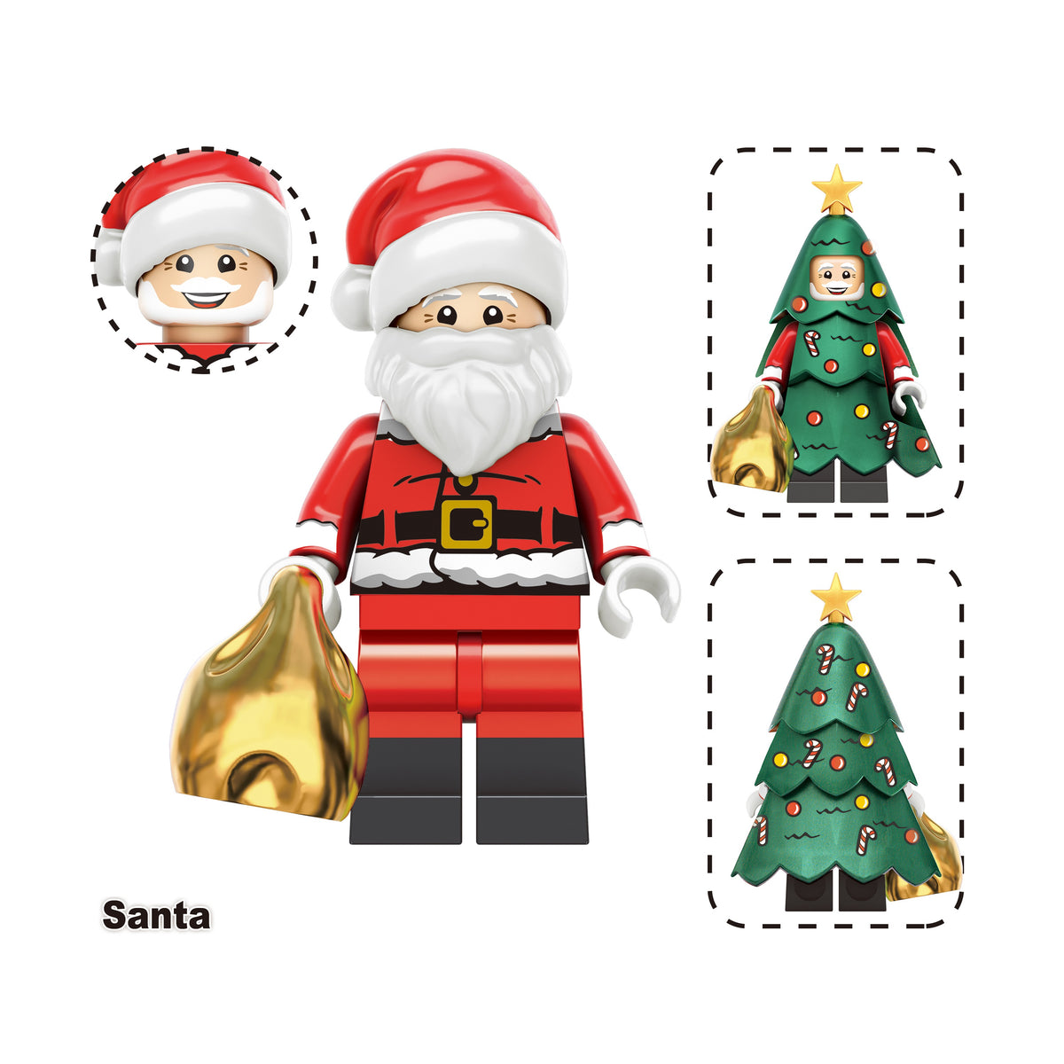 Christmas Theme Holiday Custom Minifigures