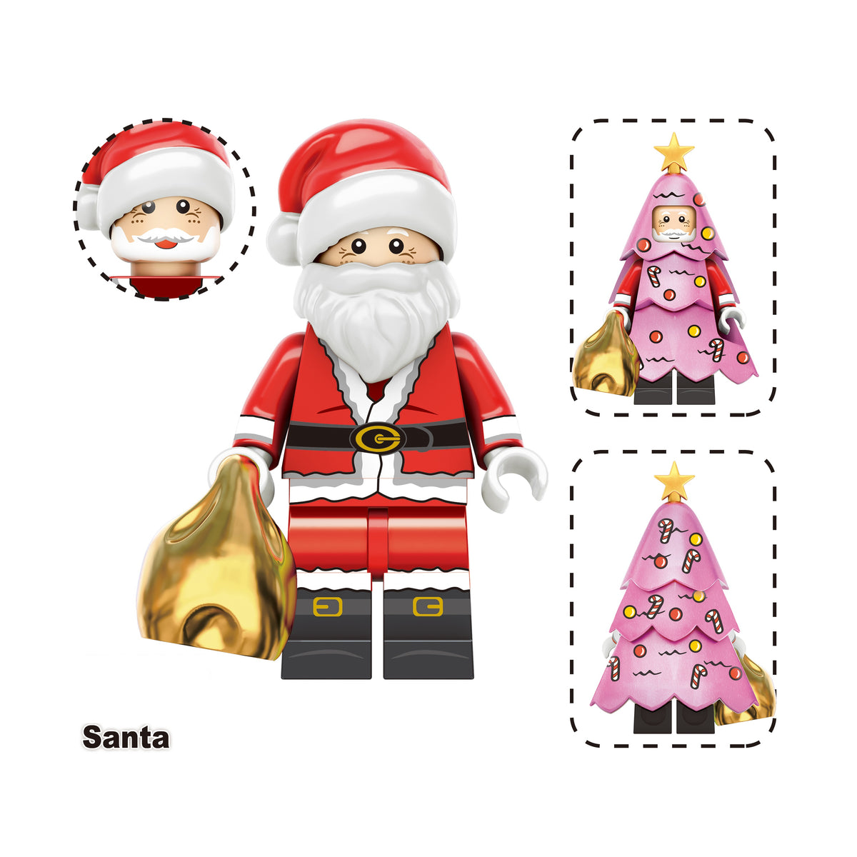 Christmas Theme Holiday Custom Minifigures